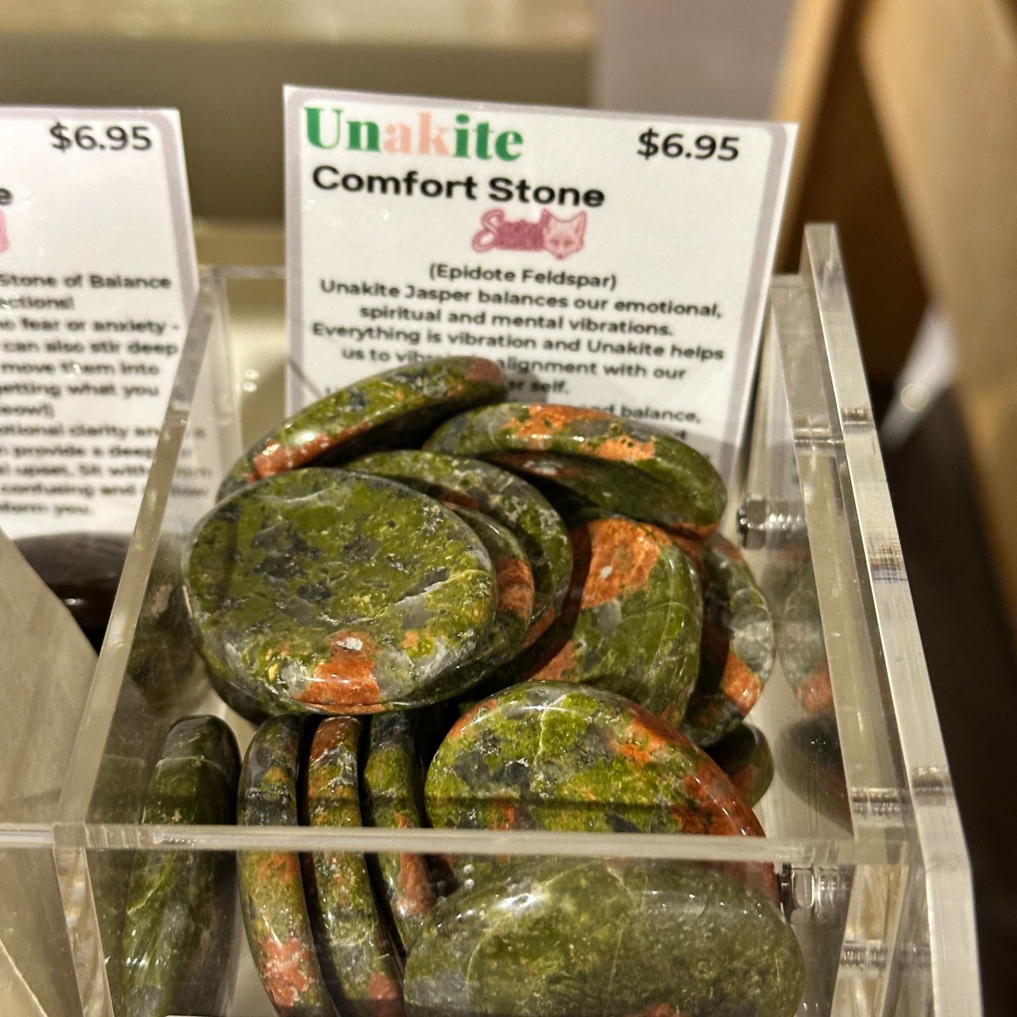 Unakite Comfort Stone