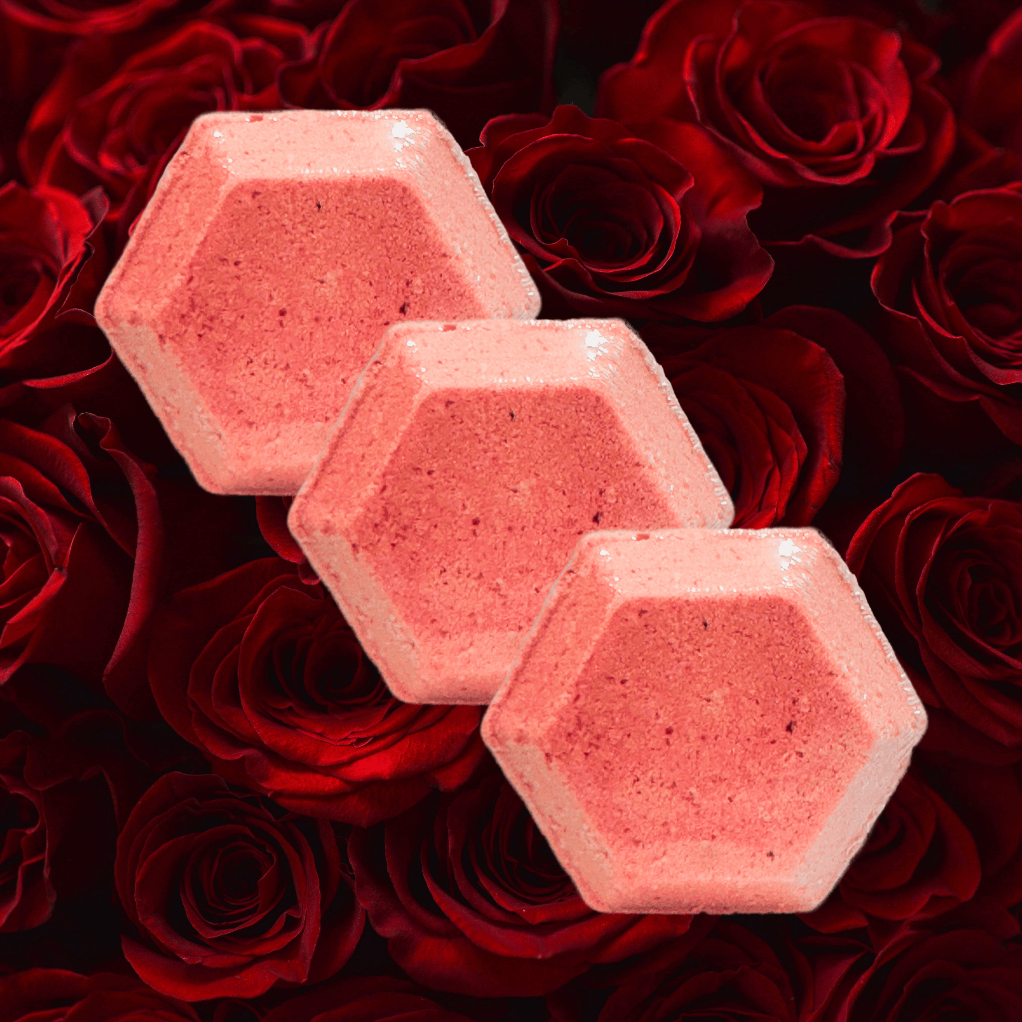 Red Roses Natural Aromatherapy Relaxing Shower Steamers with Menthol | 3.7 oz