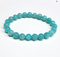 Amazonite (AA) Round Bead Bracelet 8mm - Confident Truth