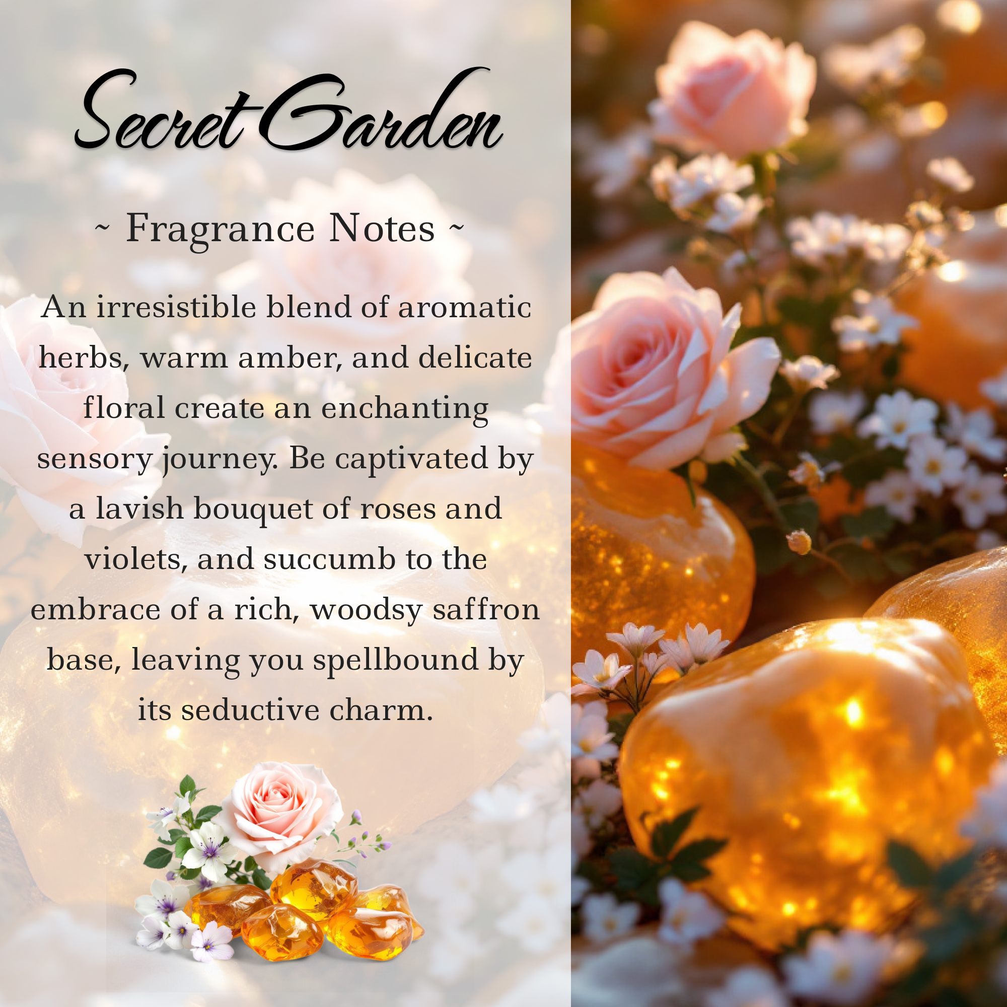 Heart Chakra Crystal Candle, 10oz