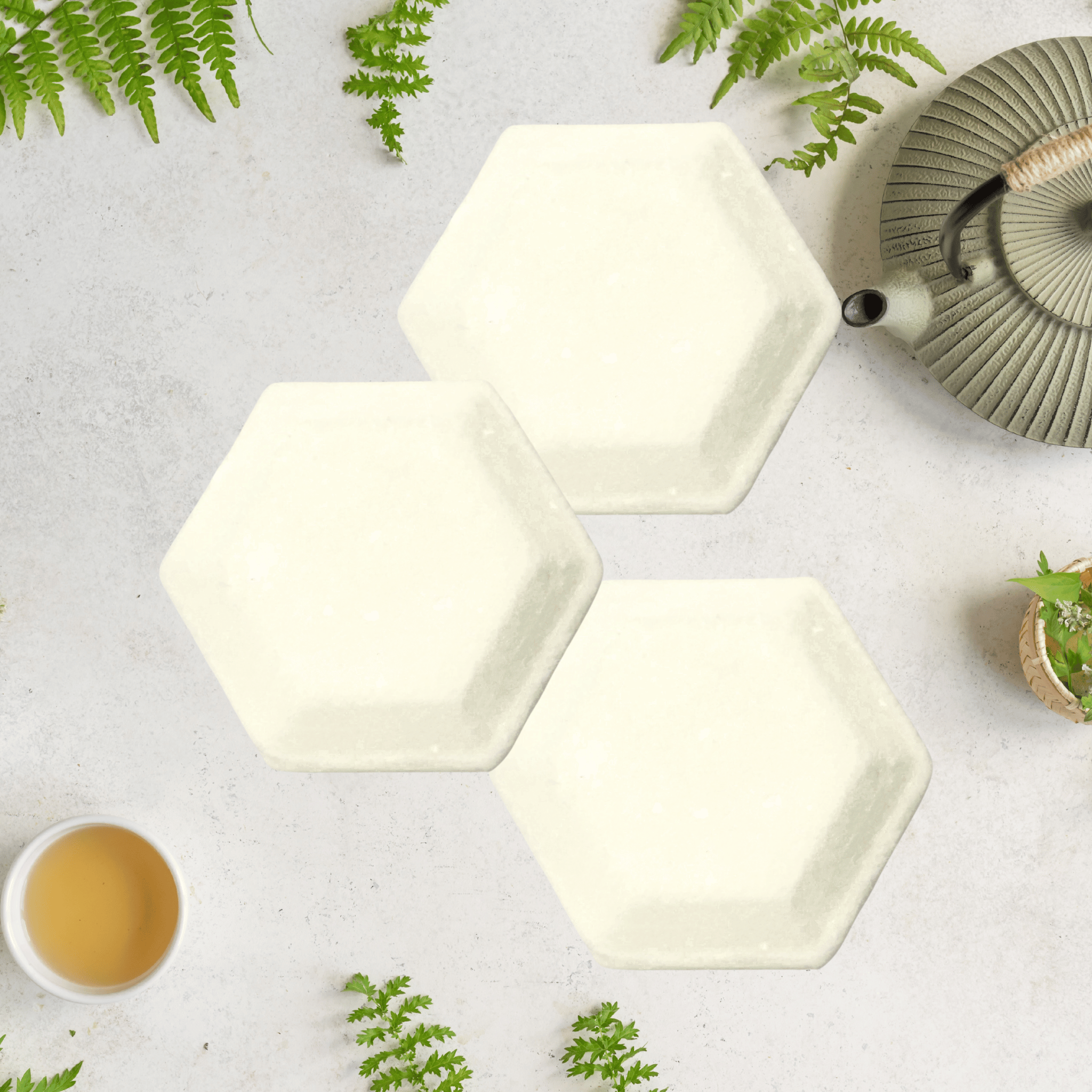 White Tea Natural Aromatherapy Relaxing Shower Steamers with Menthol | 3.7 oz