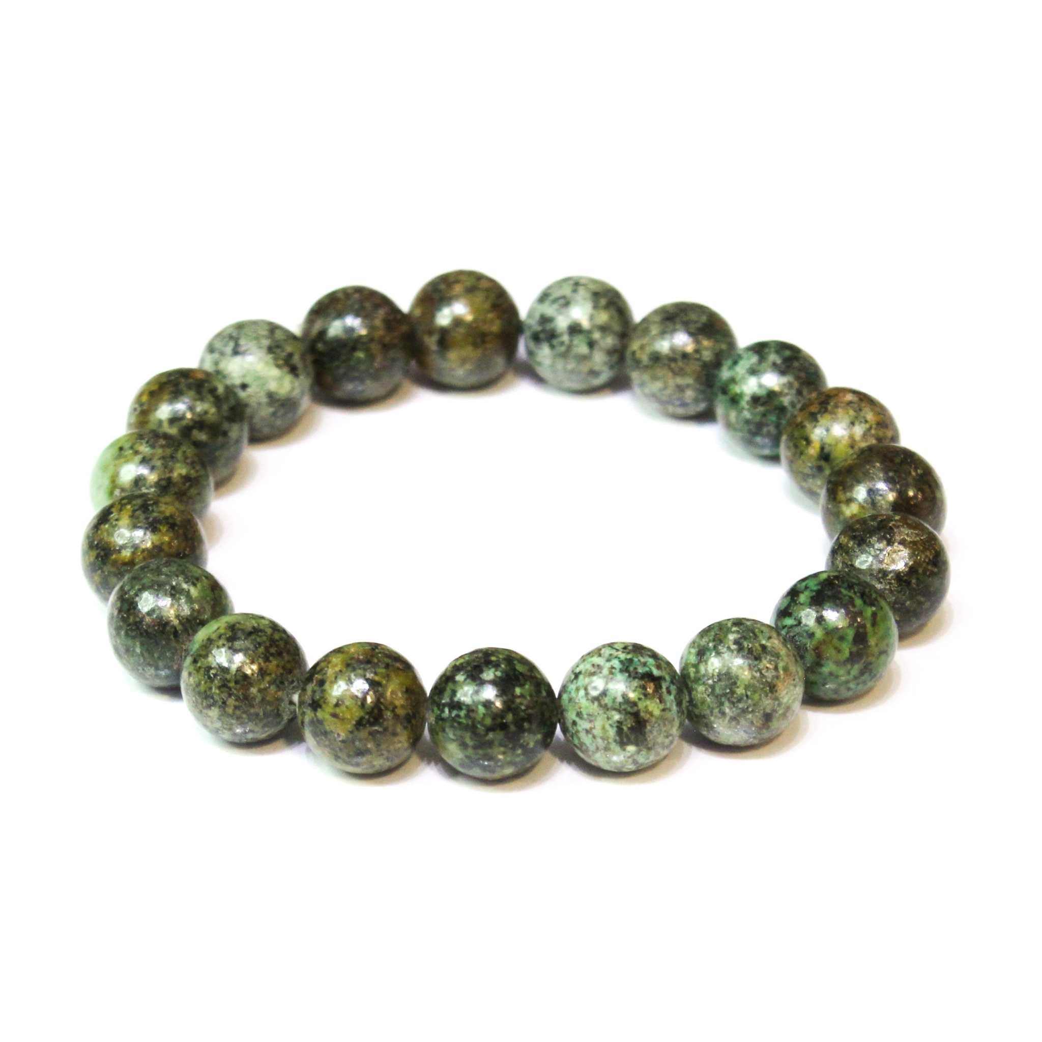 African Turquoise Round Bead Bracelet - Evolutionary Growth