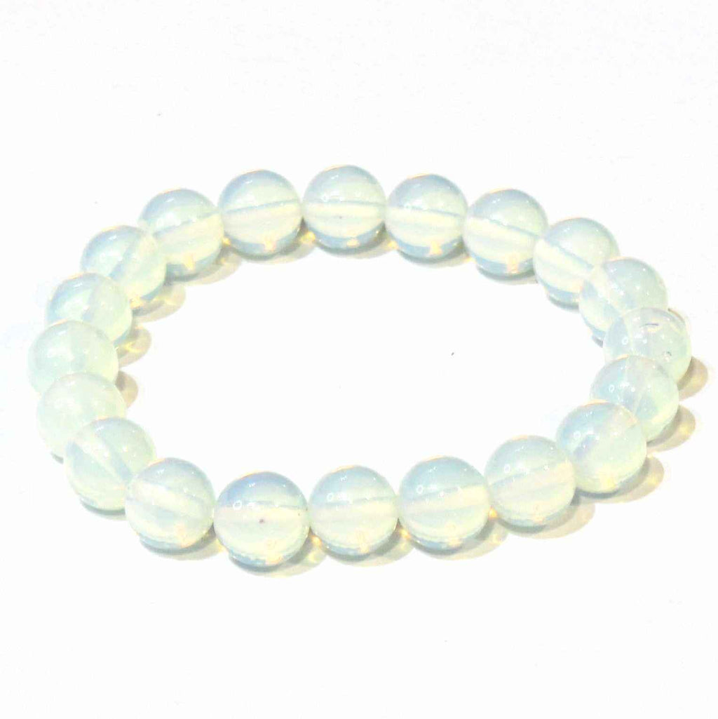 Opalite Round Bead Bracelet - Persistent Strength