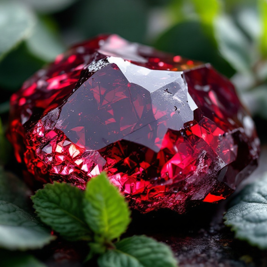 Root Chakra Crystal Candle, 10oz